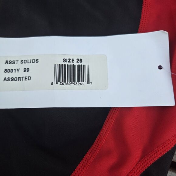 The Finals Women Girls Butterfly Back 1pc Swimsuit Red/ Black - Size 26 - Picture 3 of 3